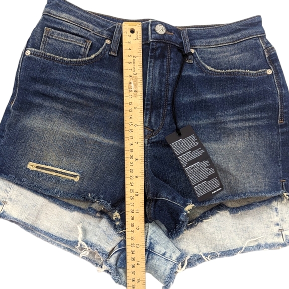 Mavi Claire High Rise Denim Shorts Jean Short Lot Womens 27 Cutoff Distressed - Picture 6 of 10